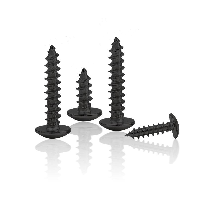 Саморез Philips Black M3-M5 с большой полукруглой головкой 4x8 Black 200pcs