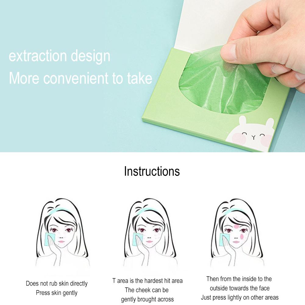 100 Stuks Nieuw Gezichtsolie Absorberend Papier Draagbare Matte Gezichtswipes Gezichtsreiniger Oliecontrole Olie-Absorberende Gezichtsreinigingsgereedschappen
