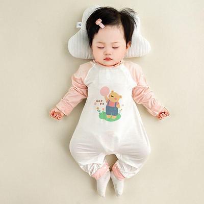 Modal Nahtloser Babybody - Dünner Neugeborenen-Strampler für Frühling/Sommer