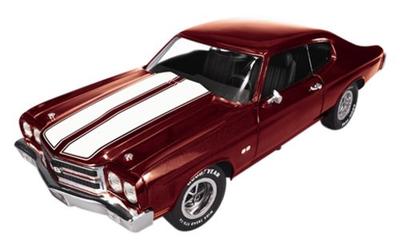 American Muscle Chevy Chevelle SS 1970 Line Finished Product 1/43 Red/White