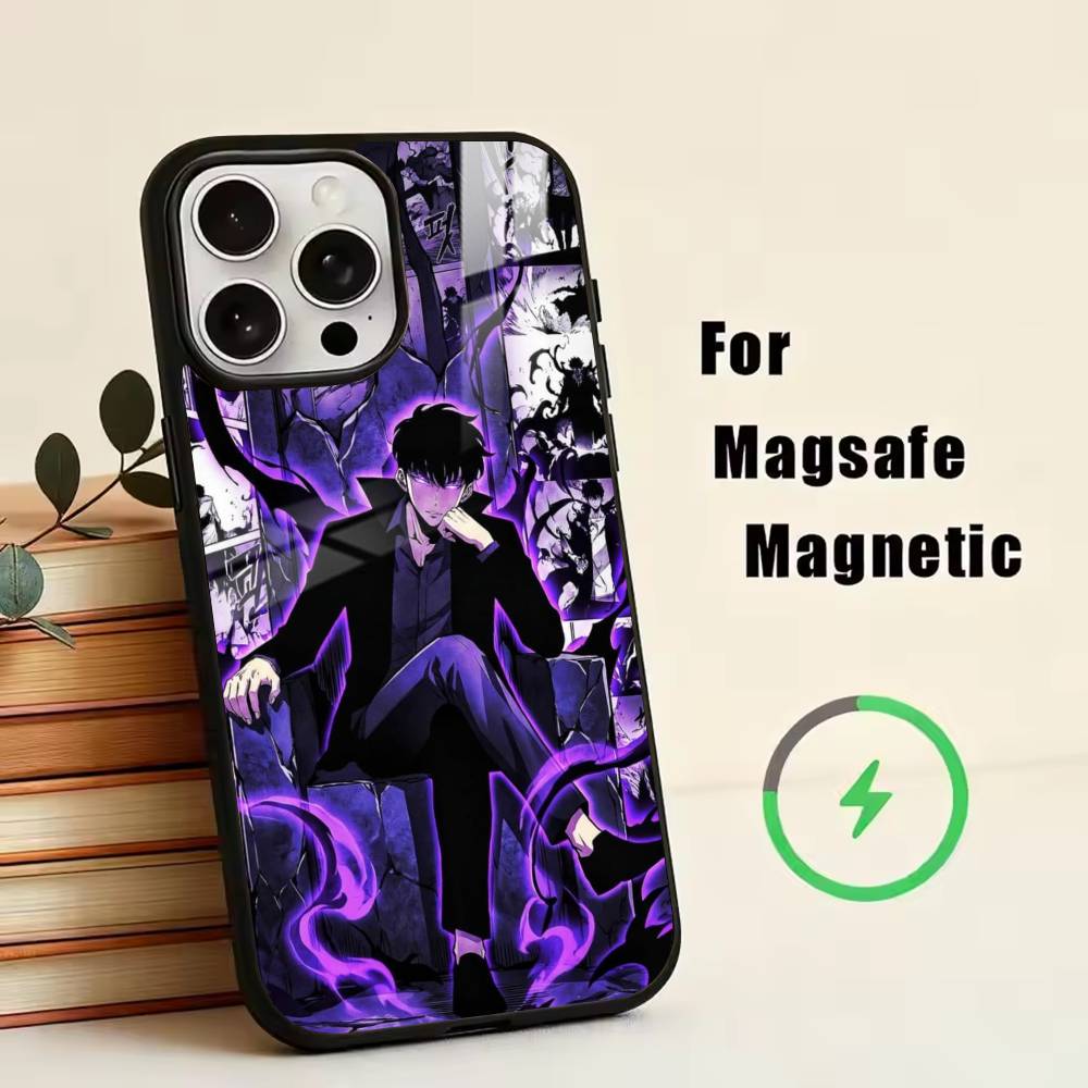 S-Sung Jin-woo Phone Case For iPhone17,16,15,14,13,12,11 Plus,Pro Magnetic with Magsafe Wireless Charging