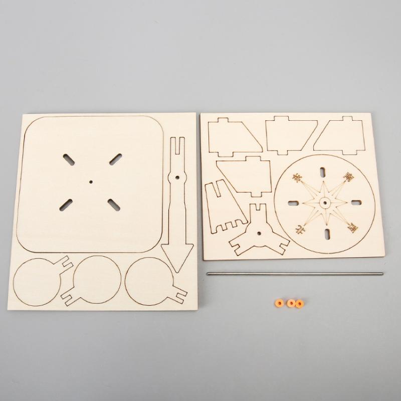 Girouette 3D Puzzle en Bois Bricolage Modèle Physique Expérience Scientifique Jouet Éducatif Modèle d'Assemblage Décoration Bricolage Cadeau