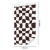 Casual Checkerboard Wallpaper In Burgundy and White for the Living Room and Bedroom 50x1000