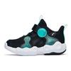Anta Kids Asymmetrical Comfortable Low-Top Basketball Shoes Kids Sneaker Black Blue 312229902-1
