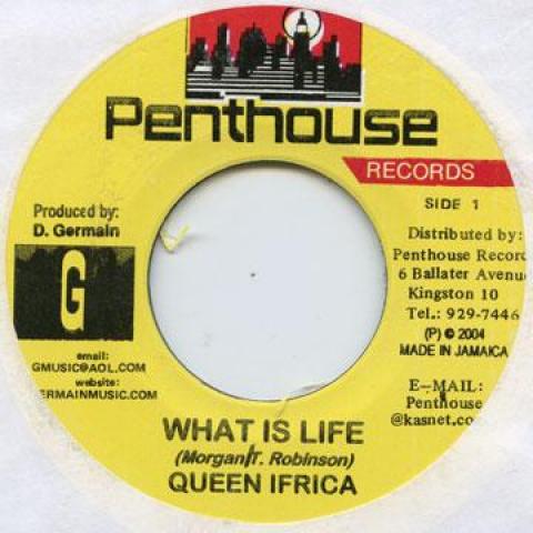 

7-дюймовая пластинка QUEEN IFRICA / FRANKIE PAUL - What Is Life / Make Your Move Penthouse 2004 Ямайка Регги, Ска и Даб