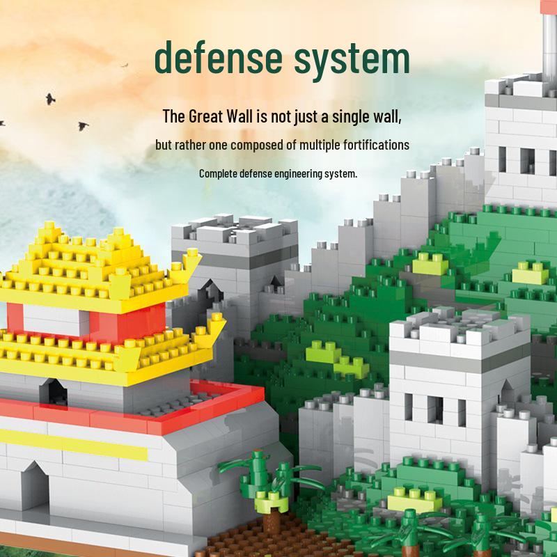 Great Wall Micro-Granule Blocks: Challenging Educational Assembly Toy for Adults, Boys, and Girls