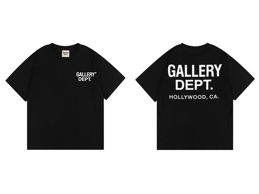 The BAY Gallery Dept Unisex Hoge Kwaliteit Dubbel Garen Katoen Patroon Print T-shirt S legergroene kleur