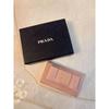 Used PRADA Key Case Pink Ribbon Saffiano New Unused