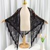 Solid Color Tulle Scarf Hollow Tassel Shawl New V-Neck Cardigans