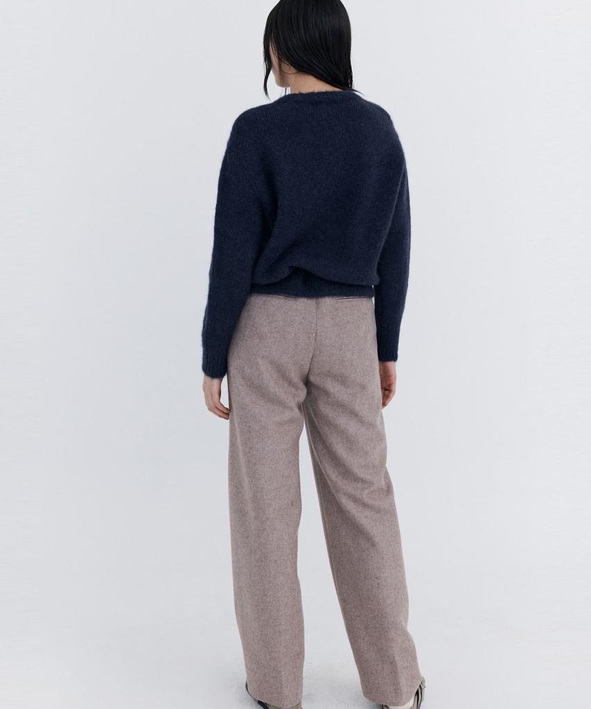 WNDERKAMMER Alpaca Boucle Knit Pullover_Navy