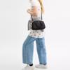 Coach Savannah 28 Logo Pebbled Leather Shoulder Handbag Large Women's Black