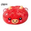 Soft Pinchable Toys Cute Cow Bun Squishy Toy, Transparent Slow Rebound Squeeze Ball, Ice Desk Ornaments for Stress Sand Fidget Relief Vent Toy