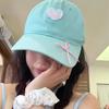 Cute Green Mint Bow Baseball Hat For Women Perfect Spring Stylish Casual Wear