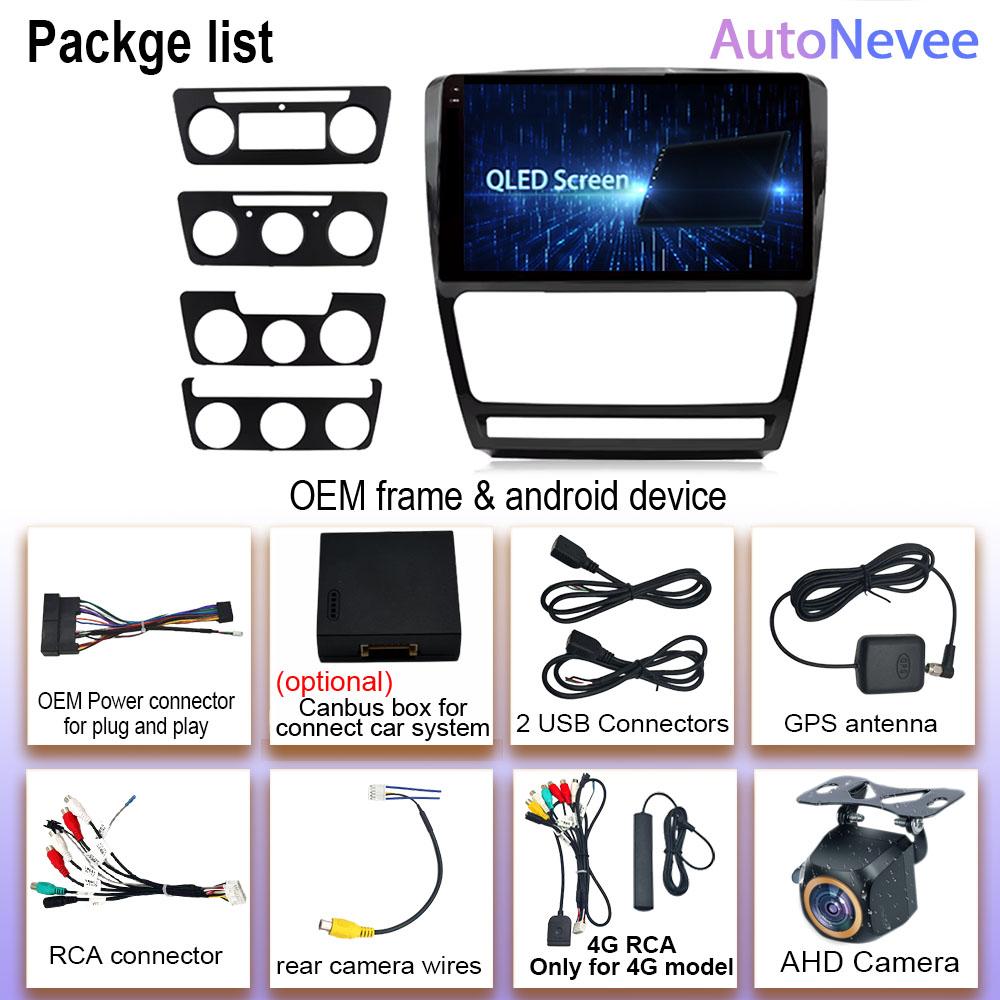 Android 14 Car Radio For Volkswagen Skoda Octavia 2 A5 2007 - 2014 Multimedia Video Player Navigation 2Din Carplay DVD Head Unit