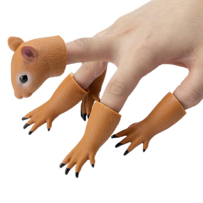 1 Set Fingerpuppen Tiere Eichhörnchen Hand Finger Geschichtenpuppen Spiel Katze Welpe Panda Fingerpuppen Spielzeug Für Kinder Geschenke