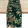 Christmas Theme Table Runner Snowflakes And Leaves Decoration Table Runners Table Flags Party Hotel Event Decoration Home Dining