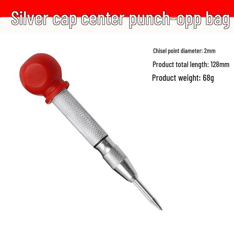 Automatic Center Punch & Emergency Window Breaker with High Hardness Metal Drill Bit