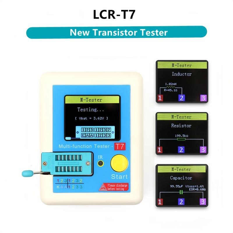 LCRT7 Multimeter with 35 inch TFT Display for Testing Transistors NPN PNP MOSFET LCR ESR and Circuit Components