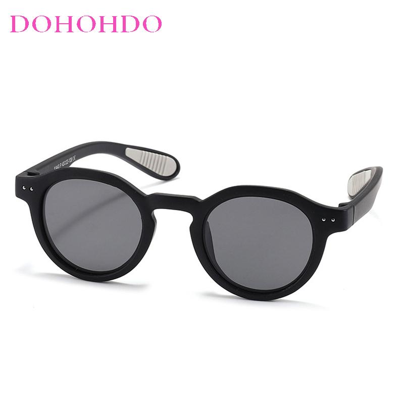 

3-12 Years Kids Sunglasses Fashion Children Polarized Sun Glasses Boys Girls Glasses Silicone Safety Baby Shades UV400 Eyewear AS picture чорний