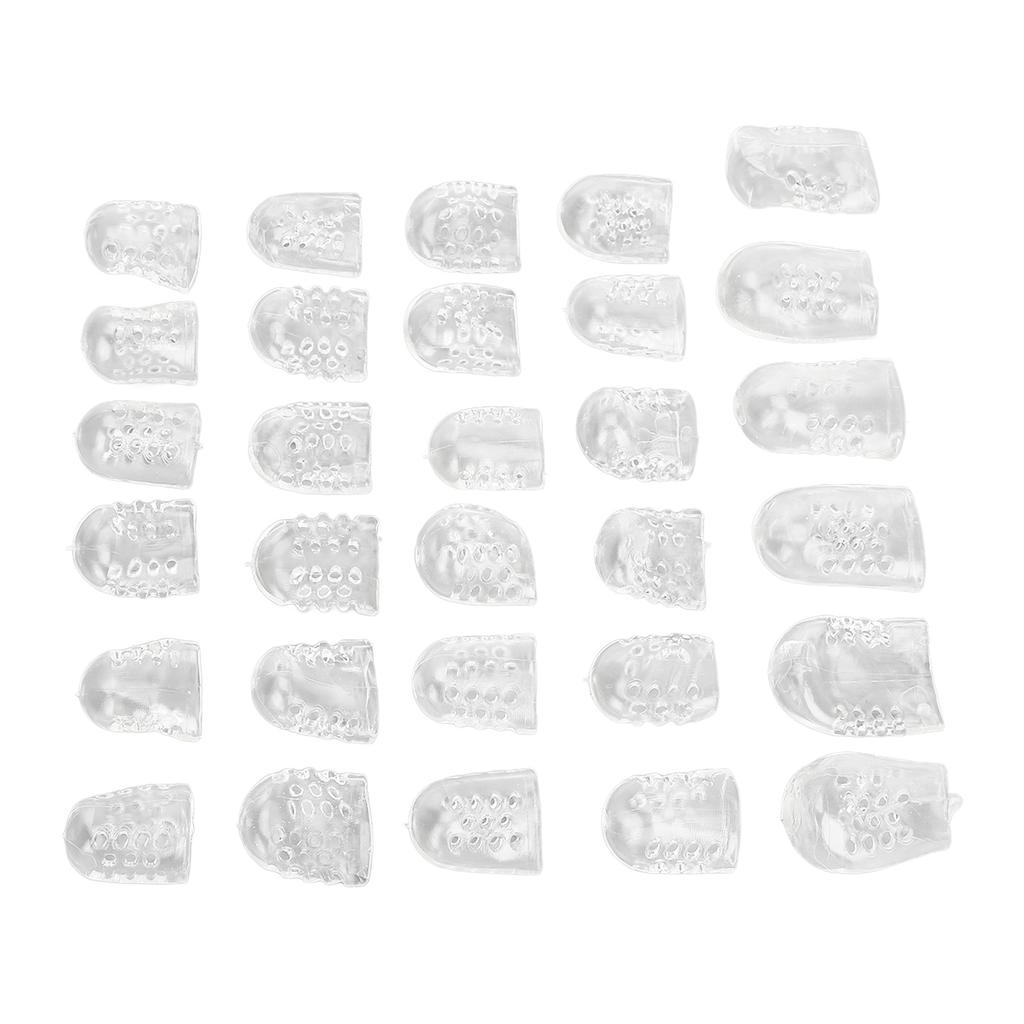 30pcs Pinky Toe Protector Anti Friction Breathable Transparent Ultra Thin Toe Sleeves Covers for Ingrown Toenails Corns Calluses
