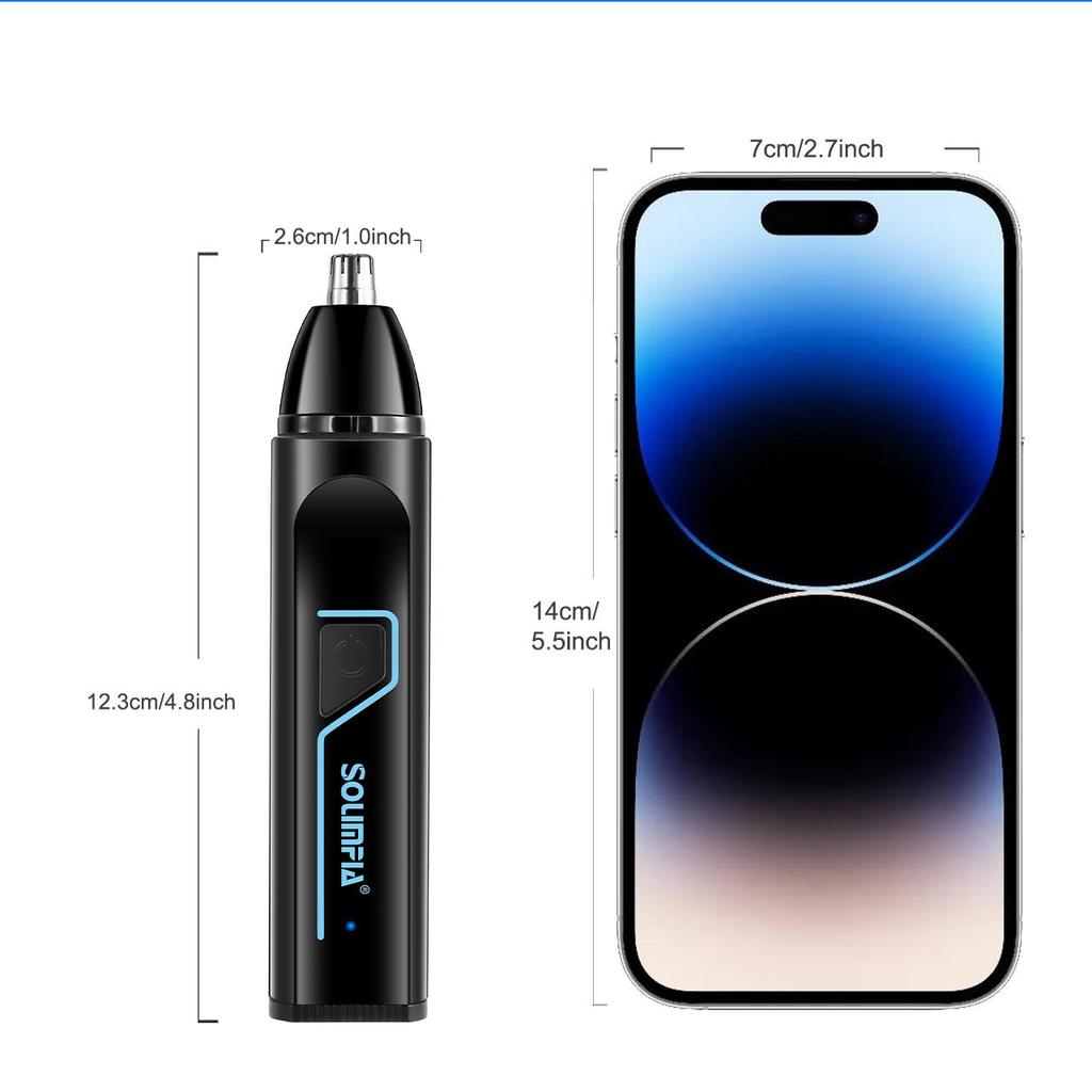 Ear and Nose Hair Trimmer 3 In 1 Professional Nose Trimmer Nose Clippers Eyebrow Facial Hair Trimmer Body Grooming Kit