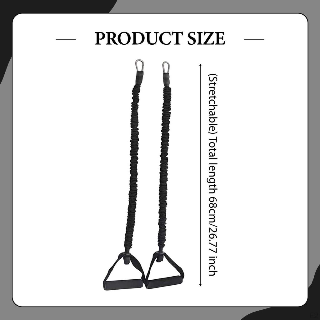 2x Pilates Reformer Pull Ropes,Pilates Handles Workout Equipment Resistance Bands,Exercise Straps