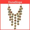 Ethnic Style Simulation Gemstone Decoration Tassel Design Women Necklace For Boho Jewelry Enthusiasts