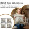 Pillow Covers 18x18 Inch Embossed Pillowcase Decorations Winter 4 Piece Christmas Couch Pillow Covers For Holiday Farmhouse