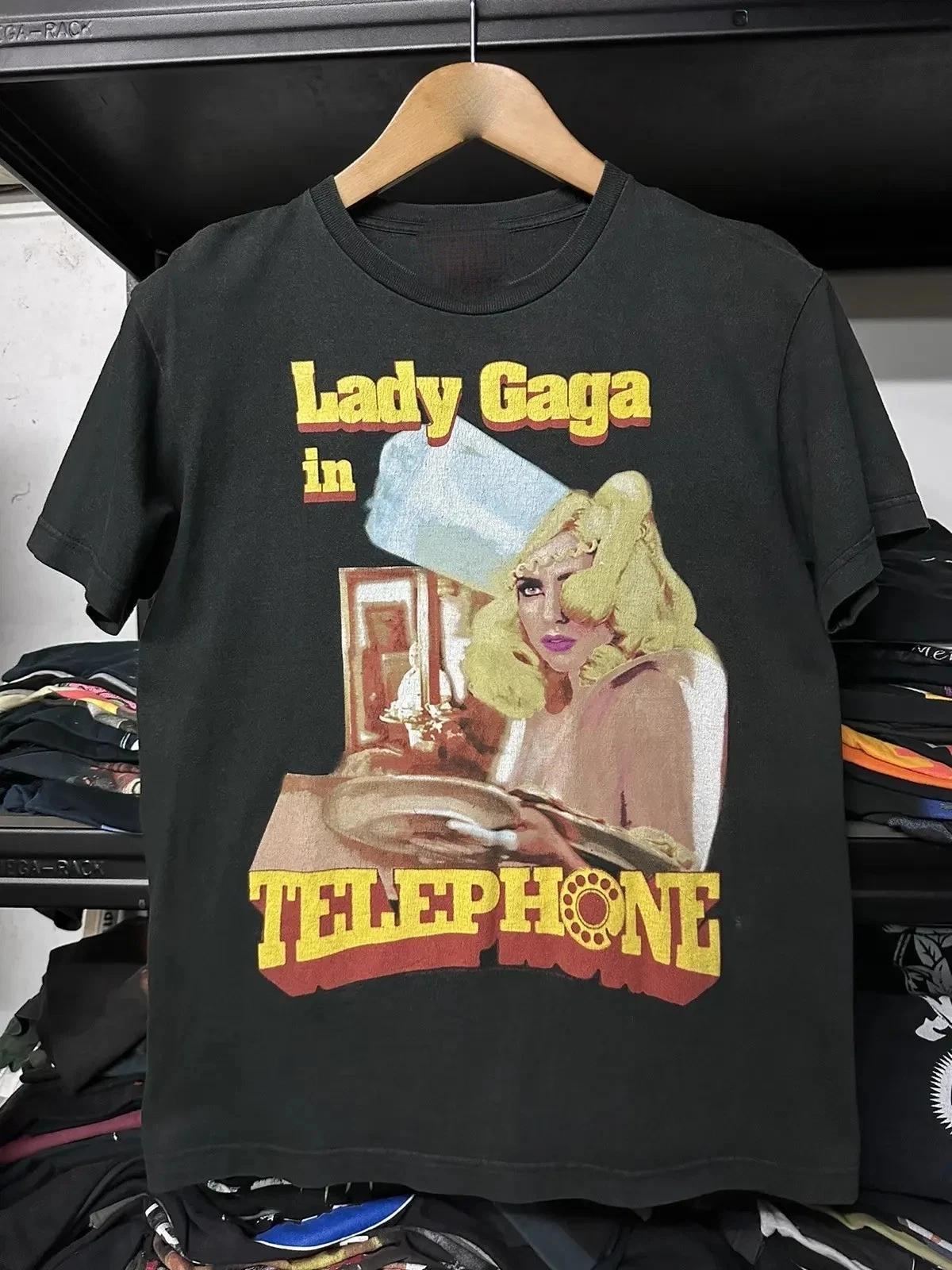 

Lady Gaga Telephone Tour Faded T-shirt Cotton For men Women Summer T-shirt Top 5XL різнокольоровий