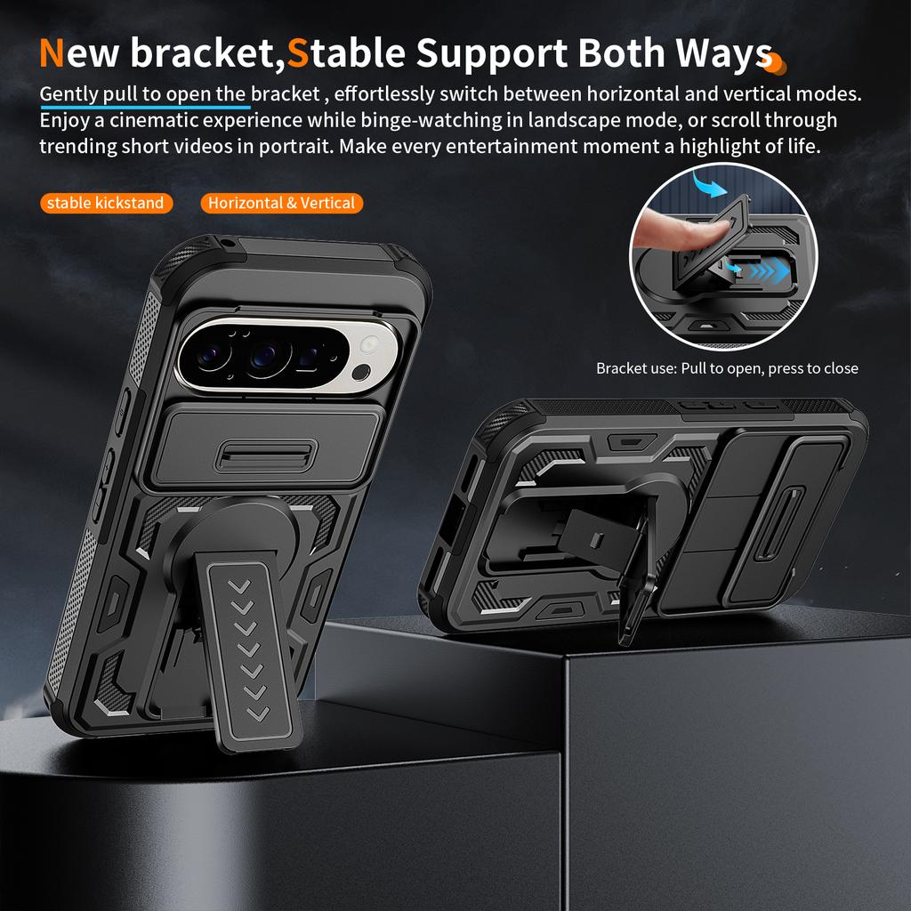 Case for Google Pixel 10 Pro XL 9 Pixel9 Pixel10 Shockproof Covers Accessories Armor Slide Lens Casea