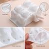 Stampo in Silicone a Forma di Coniglio 6 Cavità 3D Bianco Flessibile Formina per Dessert per Mousse Gelatina Budino Mini Torte e Dolcetti Carini da Forno Casalingo