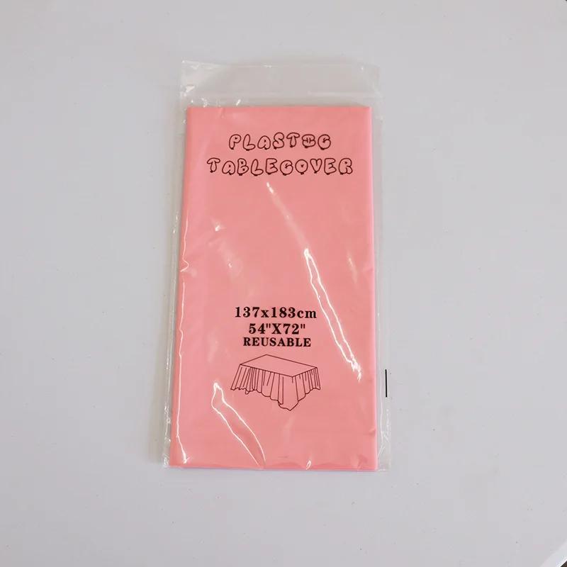 1 Stück Wiederverwendbare Tischdecken BPA-freier Kunststoff 54 x 72 Zoll Tischdecke für Partys Picknick Camping Outdoor Einweg