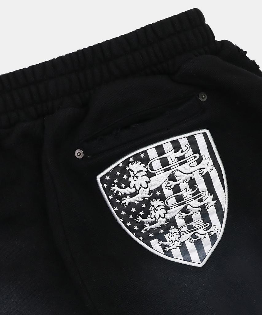 BADBLOOD Shield Old Glory 2-Way Curved Jogger Trousers - Dusty Black