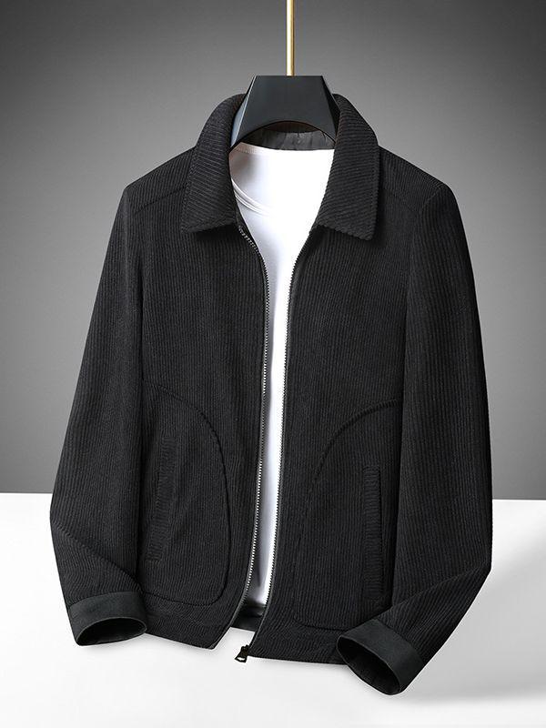 Herren Plus Size Corduroy Reversweste - Frühling/Herbst Stil