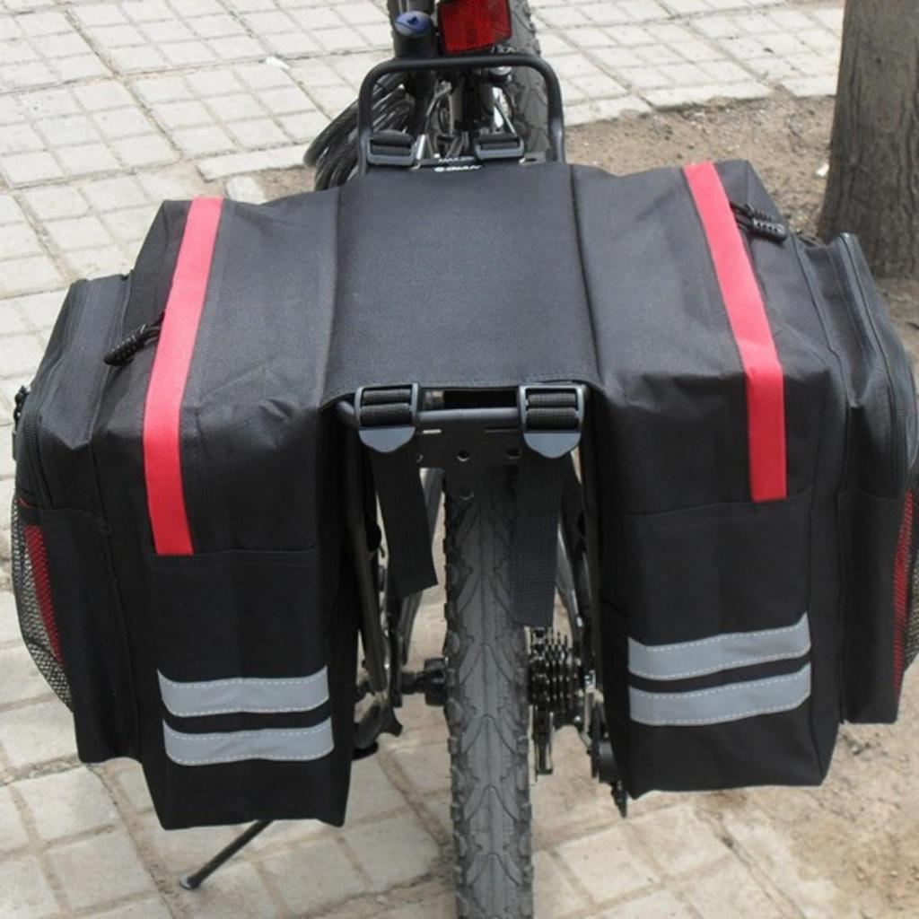 Bike Rear Rack Pannier Bag Easy to Install for Everyday Rides