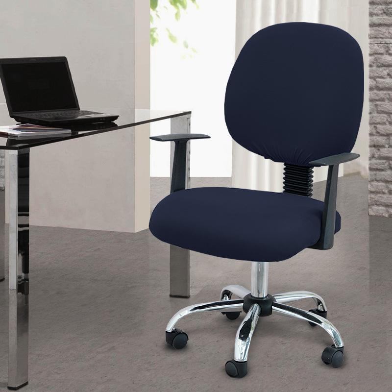 Two-Piece Computer Chair Cover Washable Executive Chair Cover For Computer Stretchable Seat Covers Computers Chairs