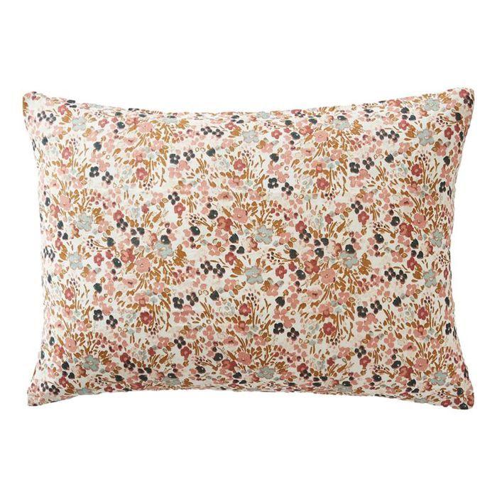 "Capucine" Printed Pillowcase 60 X 60 Cm &; 50 X 70 Cm "Cotton Gauze" - Nasturtium Pampa - 50 X 70 Cm