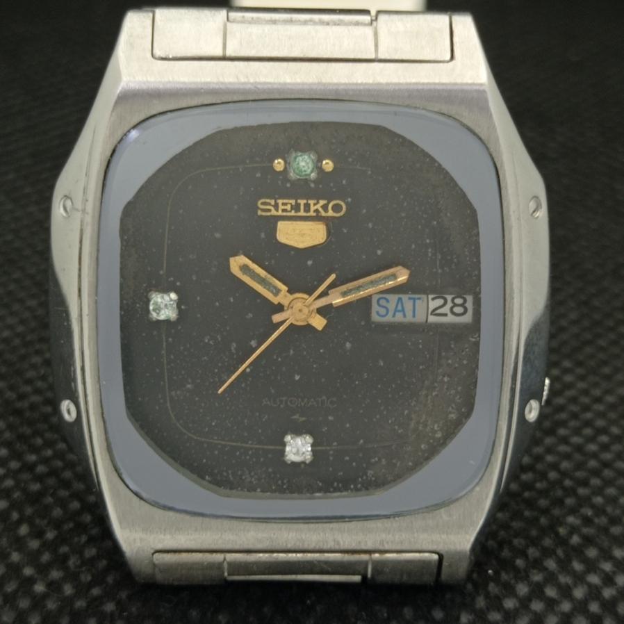 USED MENS GENUINE SEIKO 5 AUTOMATIC 7009A JAPAN ORIGINAL DIAL WATCH a416159-2 R10621f-a416159