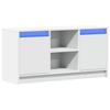 Vidaxl TV Cabinet with LED, White, 100X34X50 Cm, Wood-Based Material