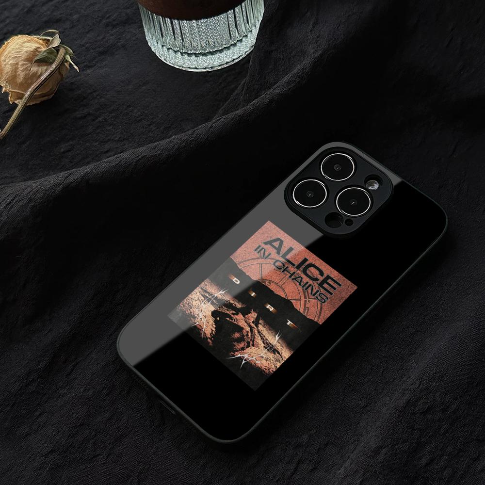

Ретро Музыка Alice In Chains Чехол для Телефона Закаленное Стекло Для IPhone 16 17 13 14 12 15 11 Pro Max Plus Mini XR SE2020 Coque iPhone17 Pro