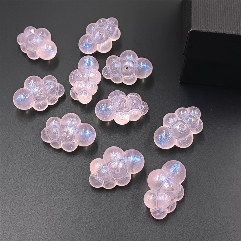 Luminous Jewelry Making Fashion Bracelet Necklace DIY Accessories Handmade Sparkling Cloud Loose Beads Materials 5pcs Mobile Phone Chain Fine Flash