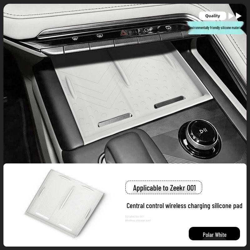 Silicone Wireless Charging Pad for 26 Zeekr 001 Models - Center Console Phone Accessory