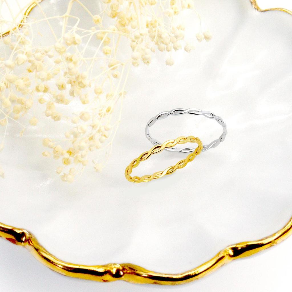 Lala Christie Bullion Wave PT900 Women's Ring, Platinum, Lr56-0005-pt-07