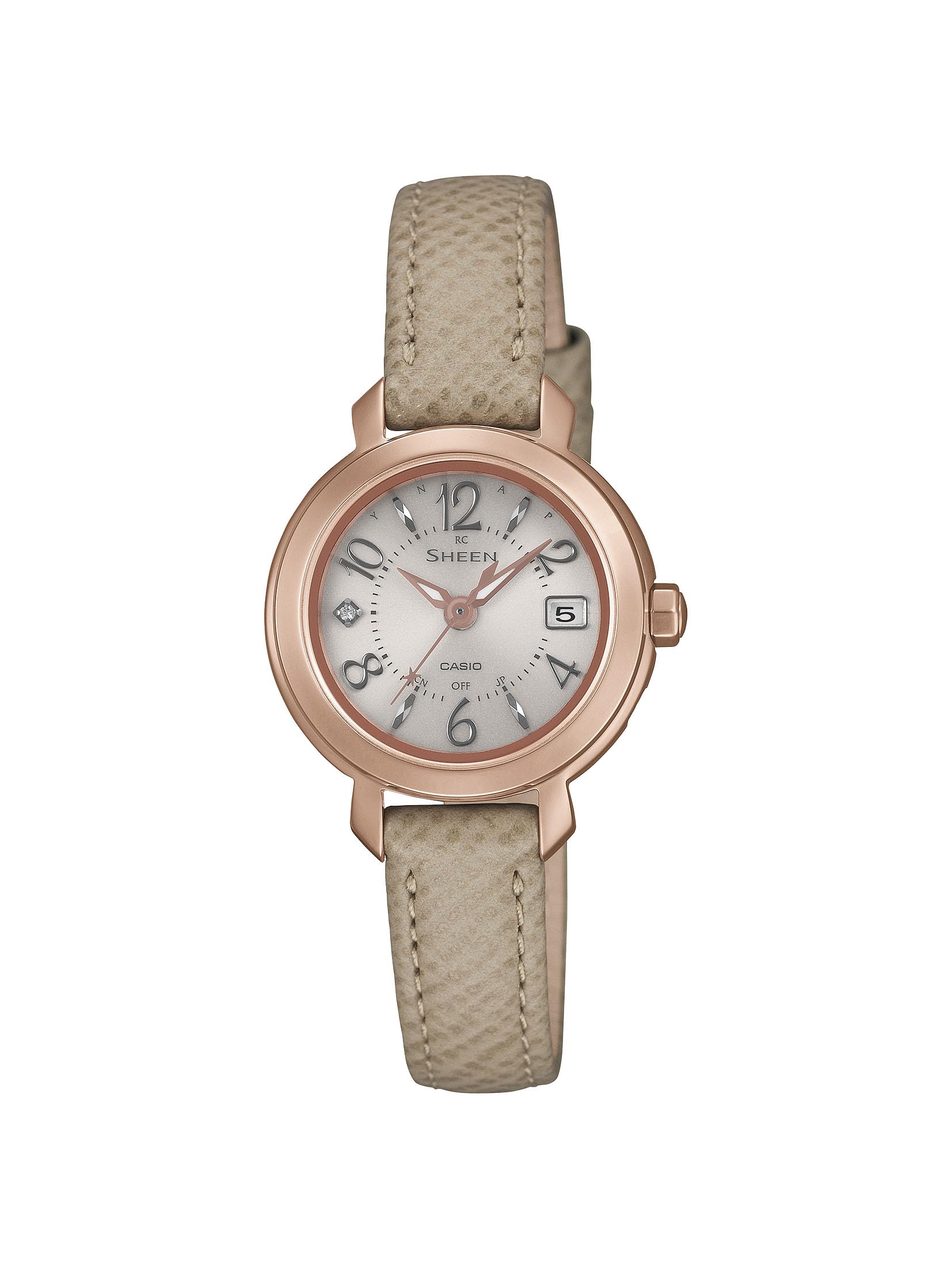 SHEEN Solar Sapphire Peach Gold [Casio] Radio-Controlled Watch, Glass, SHW-5300CGL-7AJF, Women s,