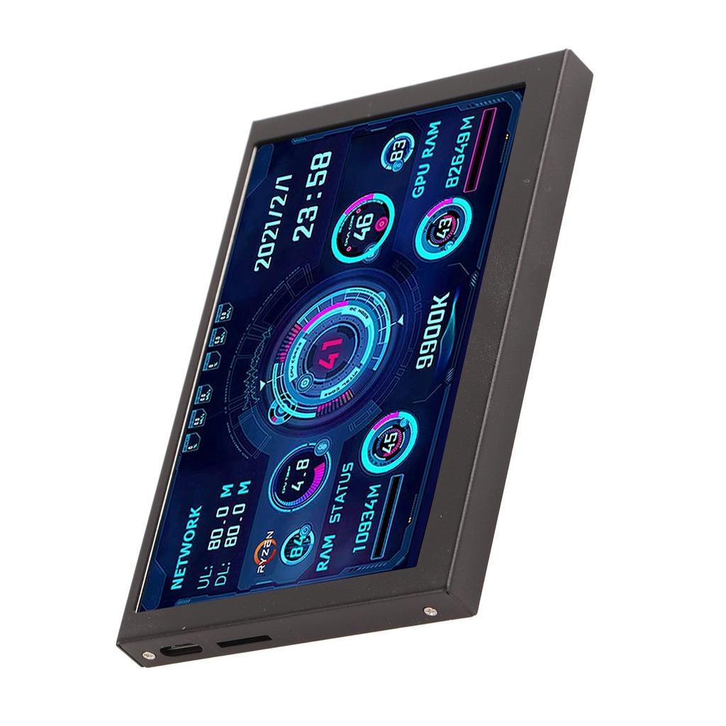 PC CPU Data Monitor 5in IPS USB C TYPE C for PC Temperature Display Screen PC CPU GPU RAM Data Monitor