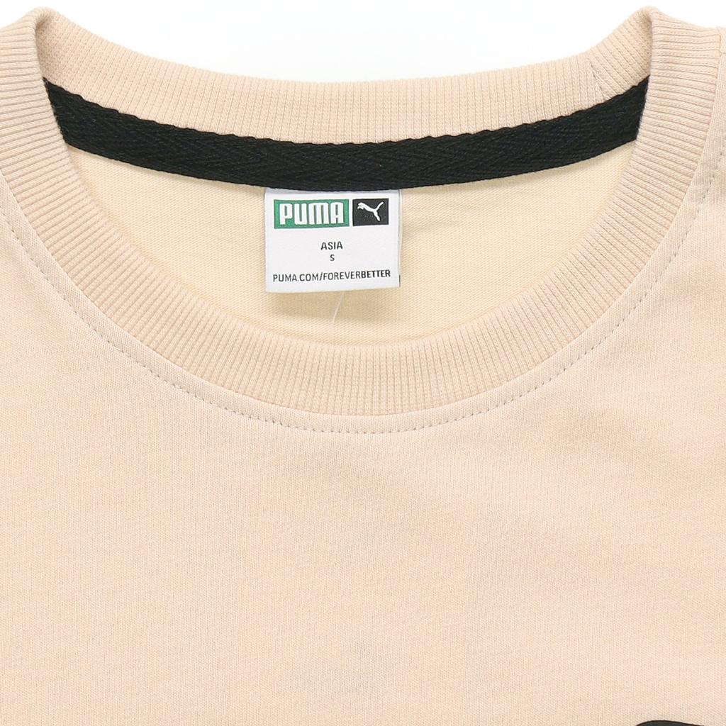 Puma Bewusstseinslogo Gestickter Druck Sportliches Lockeres Rundhals-Kurzarm-T-Shirt Herren Oberteile Aprikot 532034-68