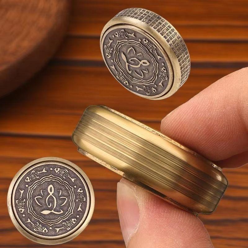 Zen Buddha Top Fidget Spinner Adult Metal EDC Fidget Toy Handheld Toy ADHD Hand Spinner Stress Relieving Desktop Toy