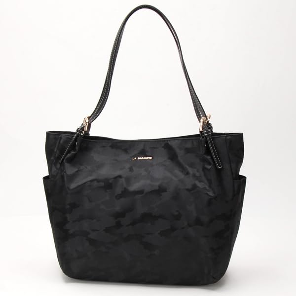 Tote Bag Shadow Jacquard A4 Tote Bag B006404 Navy [Rabaga Jerry] (66)