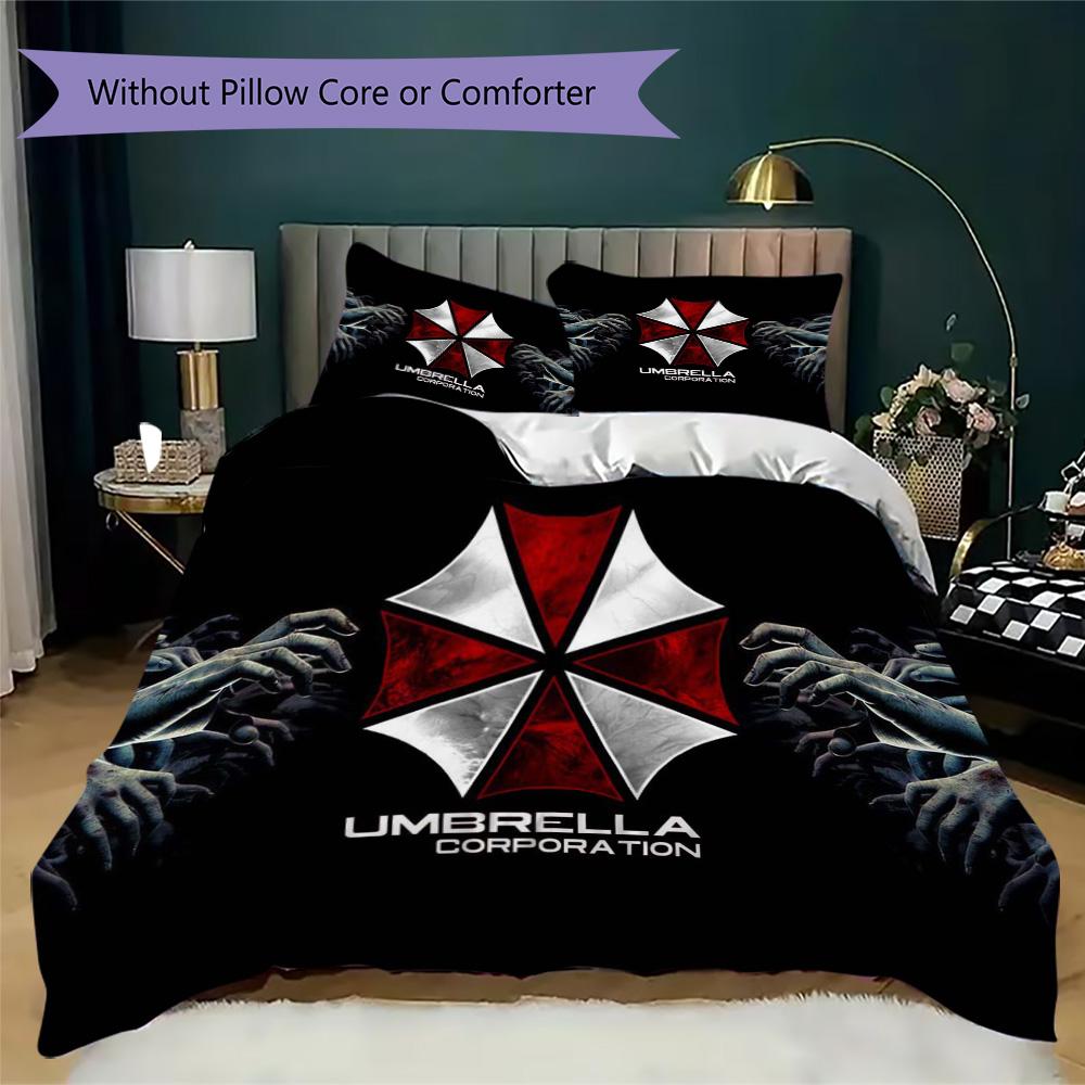 The Sci-fi Game Resident Evil Umbrella Corporation Offers Soft and Comfortable Bedding Covers and Pillowcases for Home Use (without Core) K5