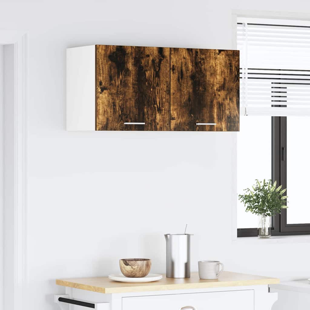 Hanging Cabinet Smoked Oak 80 X 31 X 40 Cm Particleboard